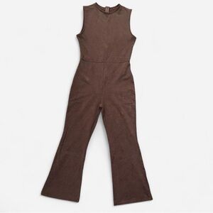 SHEIN Chocolate Sleeveless Jumpsuit